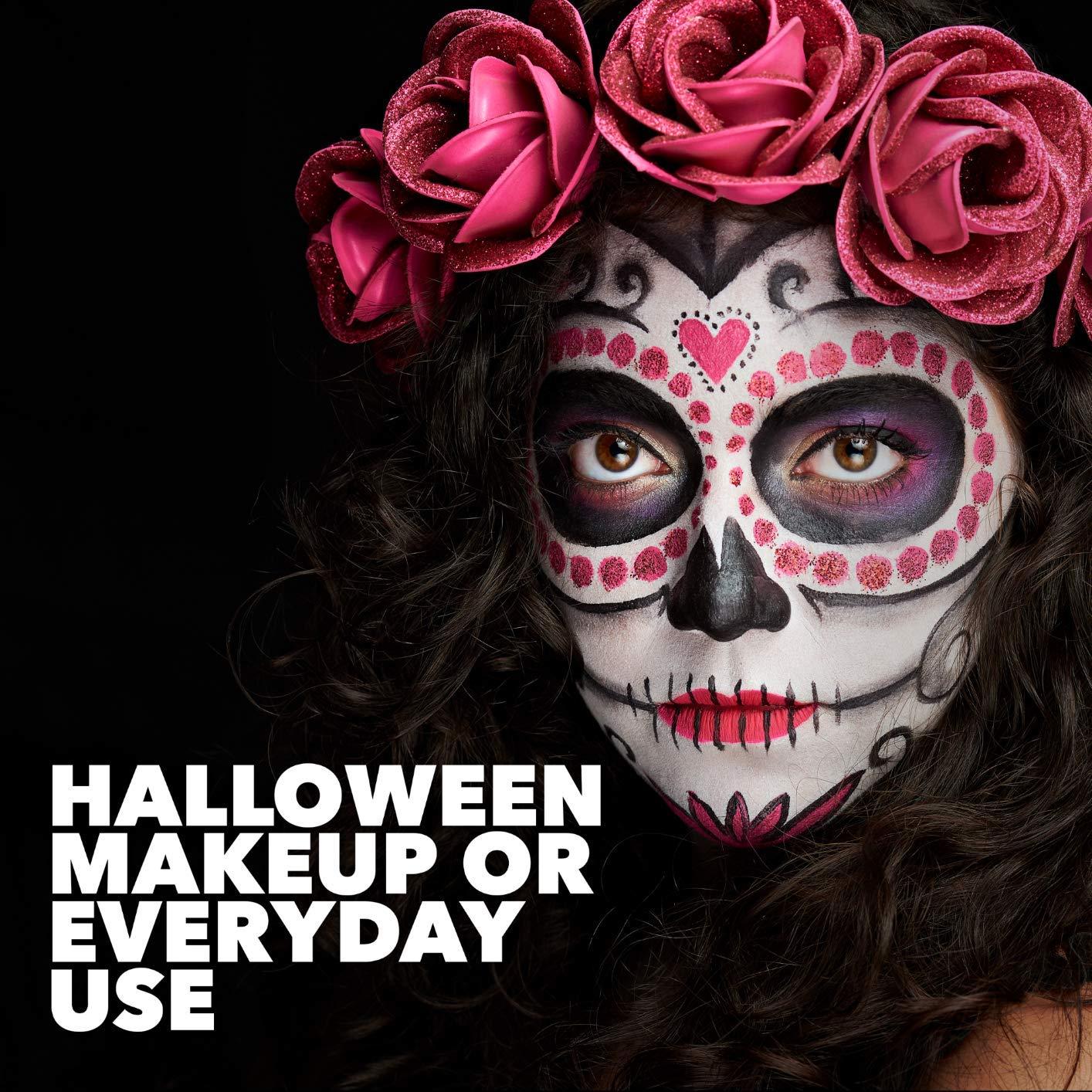 MANIC PANIC MANIC PANIC Goth White Cream To Powder Foundation Bundle with Poison Ivy Green Face & Body Paint Makeup