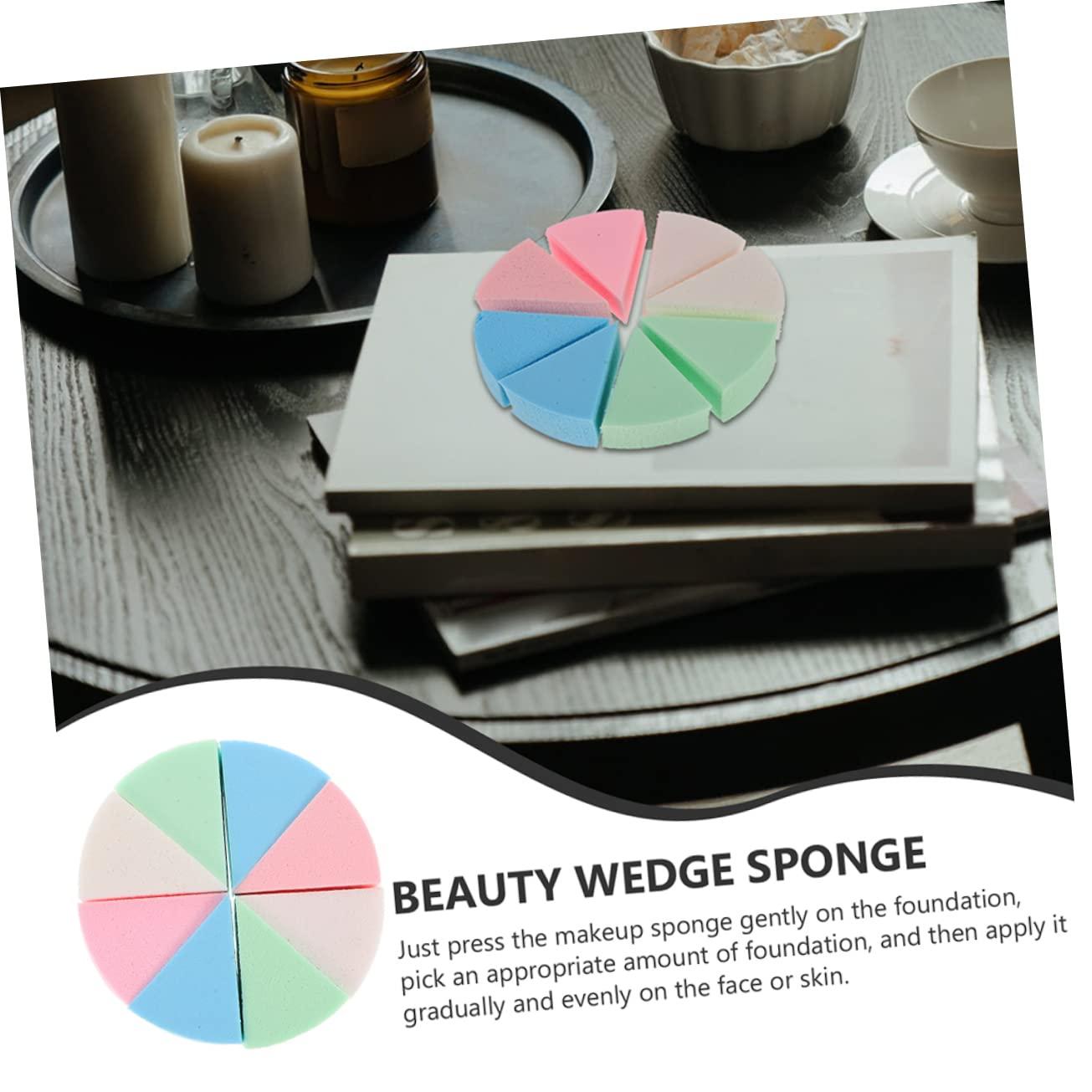 Baluue Baluue 3 Sets Triangular Sponge Puff White Makeup Shape Makeup Sponge Makeup Foundation Setting Powder Puff Beauty Sponge Make up Sponges Wedge Makeup Sponge Blender Colorful Emulsion