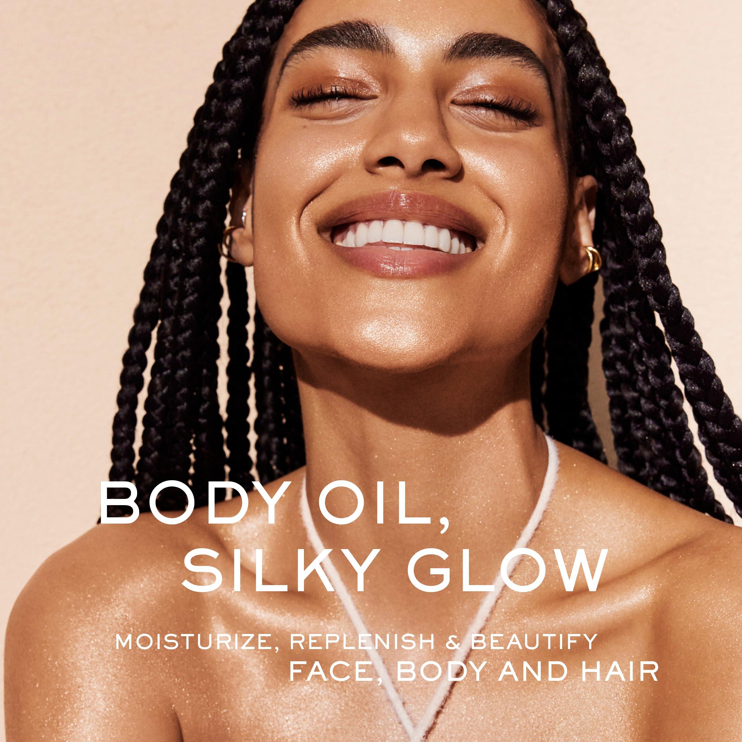 NUXE NUXE Huile Prodigieuse Shimmer Dry Oil (3.3 Fl Oz) & Rve de Miel Honey Lip Oil (0.33 Fl Oz) French Skincare Duo for Glowing Skin & Lips