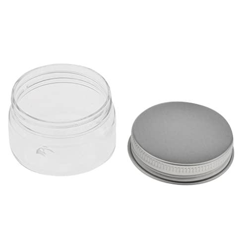 Jojomis Jojomis 30ml-120ml Empty Cosmetic Pots Lip Balm Container Jar Aluminum Tins 10 Packs - Clear, 30ml