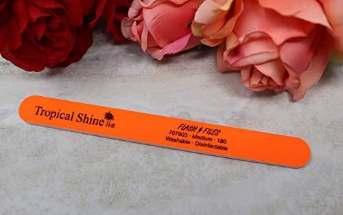 Tropical Shine Tropical Shine Orange Flash Nail File Medium 180 Grit. Orange Board 1 Pc.