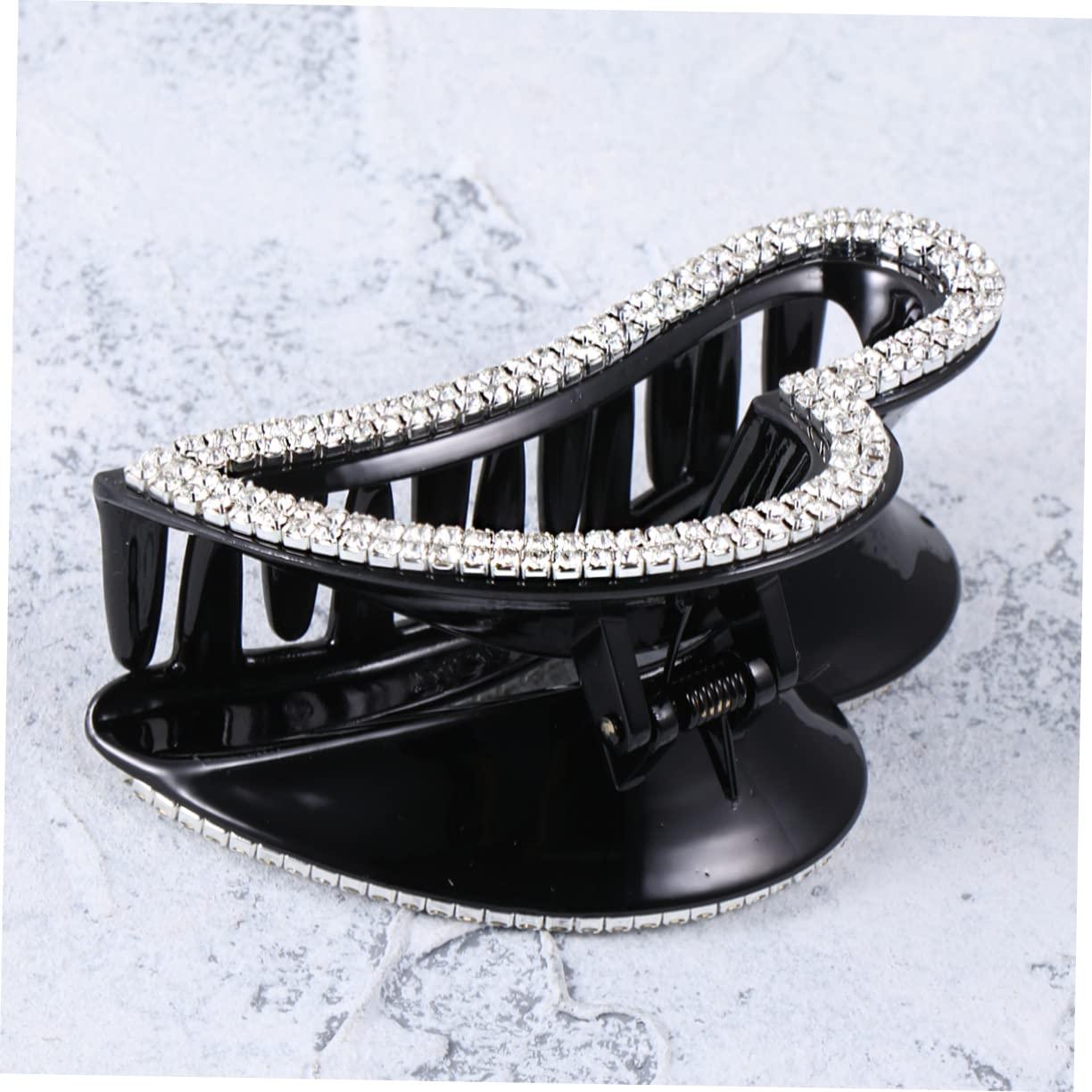 LALAFINA LALAFINA Heart Decorative Hair Pins Jaw Clip Women Hair Clips Large Diamond for Daily Use