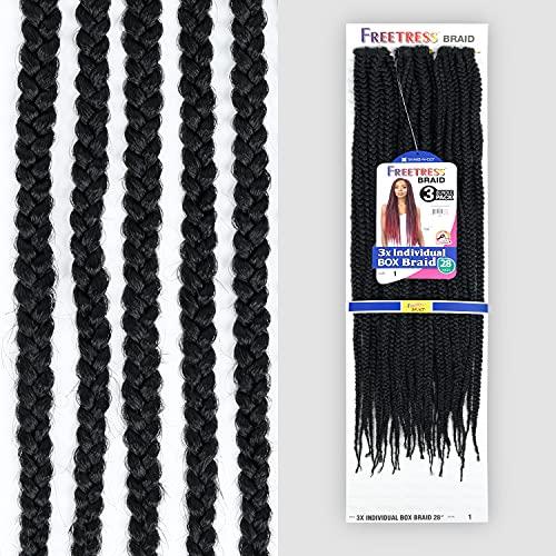 Fisher-Price FreeTress Crochet Braids 3X Individual Box Braid 28" (1-pack, T27)