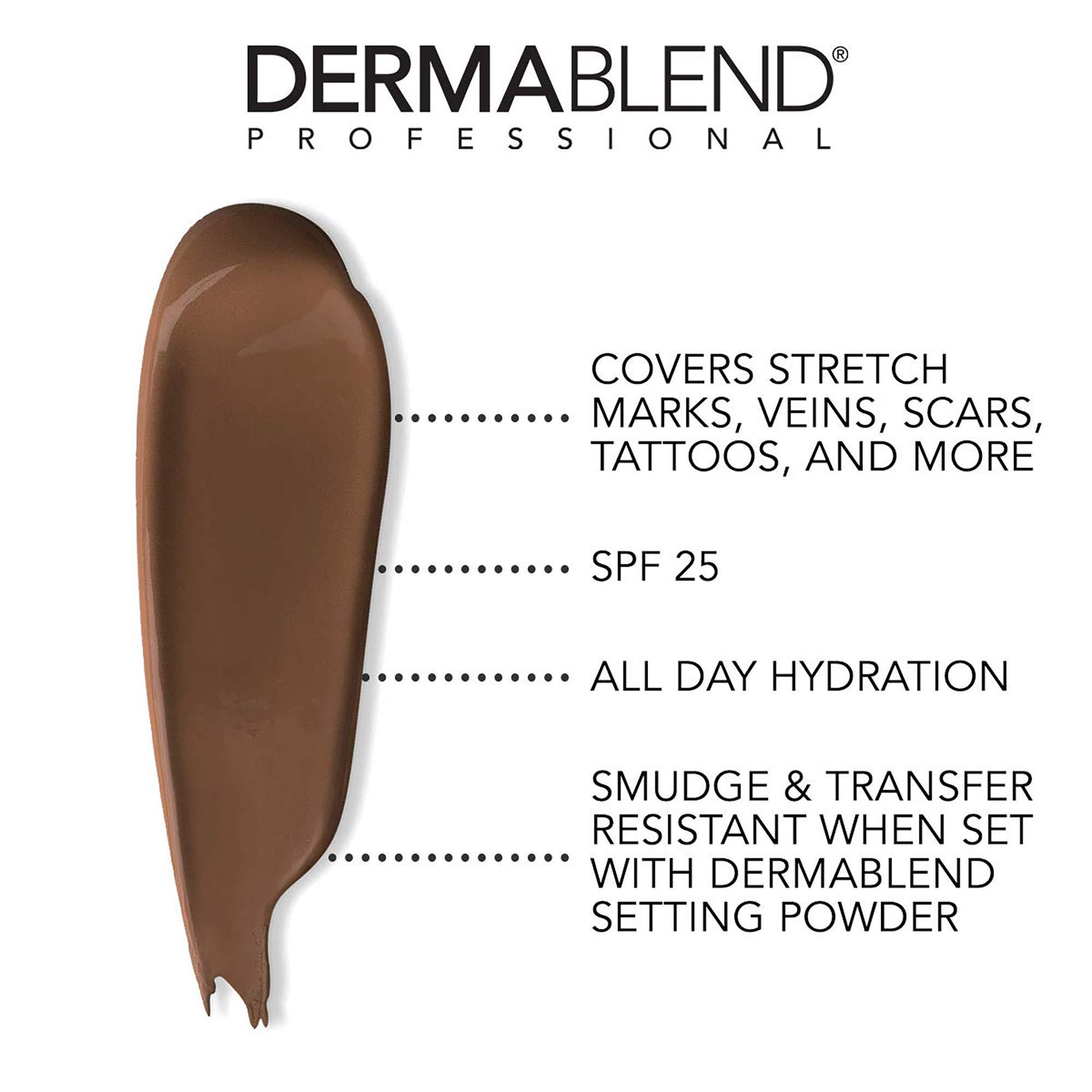 Dermablend Dermablend Leg and Body Makeup Foundation with SPF 25, 85N Deep Natural, 3.4 Fl. Oz.