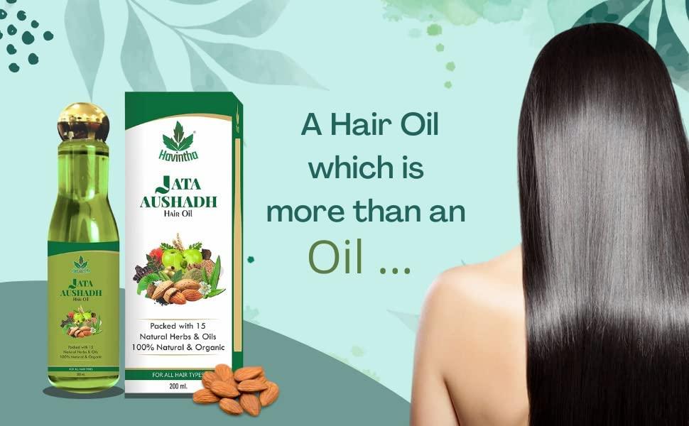 Generic Natural Jata Aushadh Hair Oil for Hair Growth and Strengthen Hair Roots (200ml) with Jatamansi, Kalonji, Bhringraj, Karipatta & Almonds | 15 Natural Herbs Hair Oil