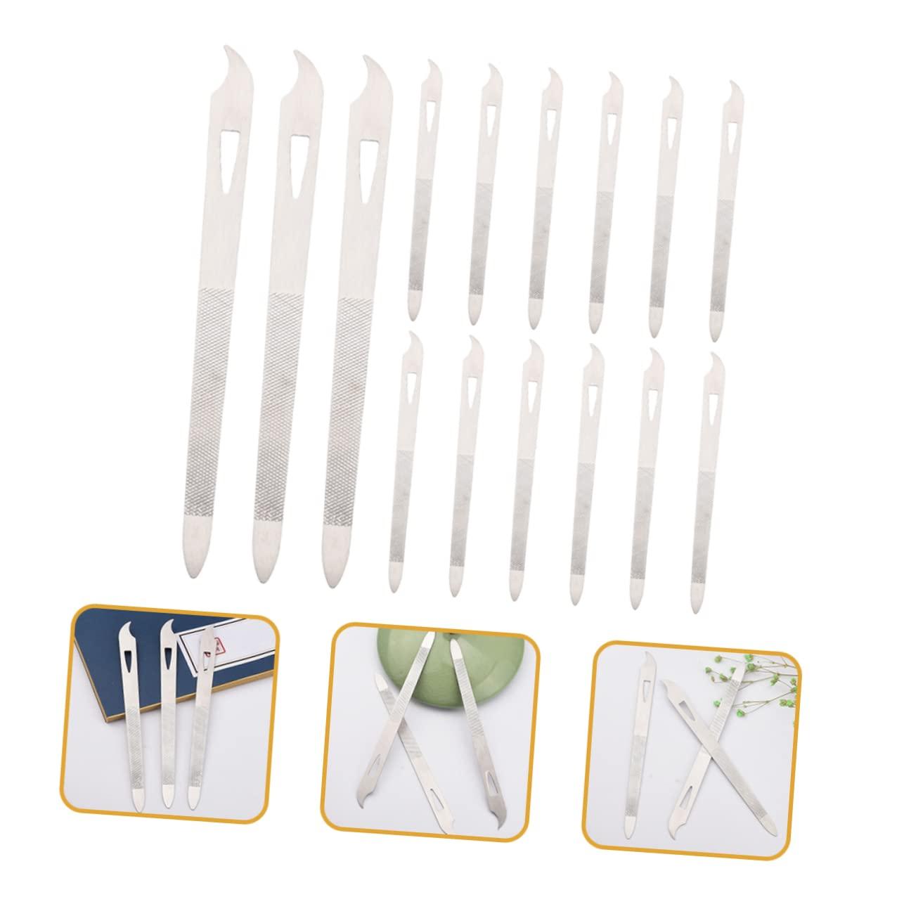 Healeved Healeved Nail Files and Buffers 15pcs Set Metal Fingernail Files for Manicure and Pedicure