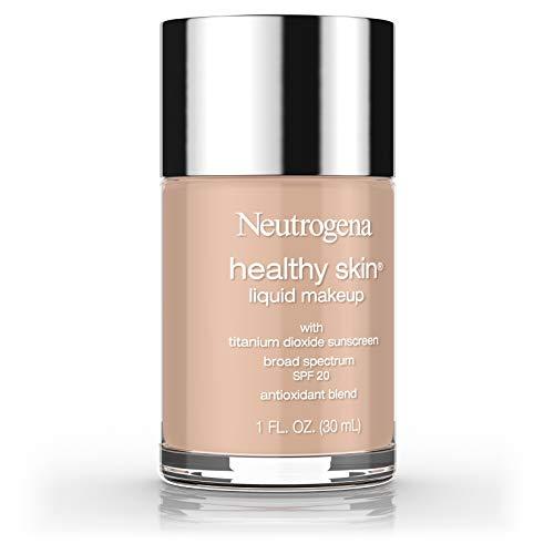 Neutrogena Neutrogena Healthy Skin Liquid Makeup Foundation, Broad Spectrum SPF 20 Sunscreen, Lightweight & Flawless Coverage Foundation with Antioxidant Vitamin E & Feverfew, 90 Warm Beige, 1 fl. oz
