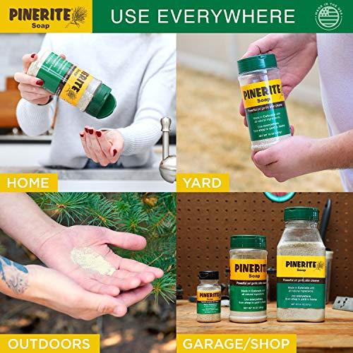 Pinerite, Inc. Pinerite, Natural Heavy Duty Hand Soap, Soft Pine Powder, Gentle on Skin and Eco-Friendly, 10 oz. Bottles, Pack of 2