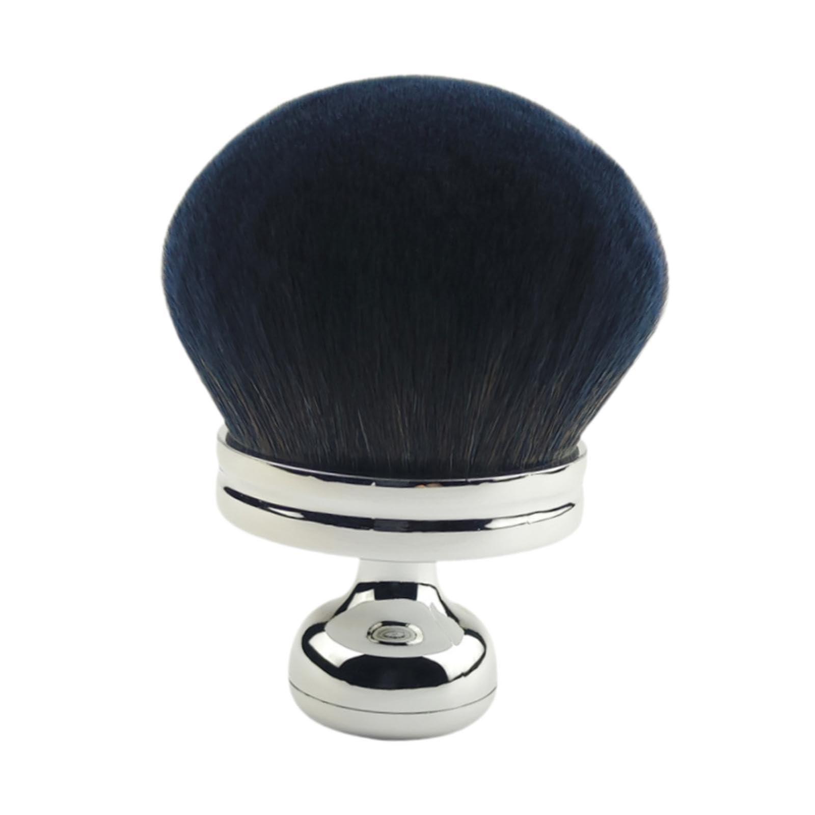 Generic Generic Body Brush Wide Head Comfortable Legs Back Blending Brush Kabuki Face Brush for Powder Highlighter Adults Ladies Gifts, Argent, 8.5cmx6.8cm