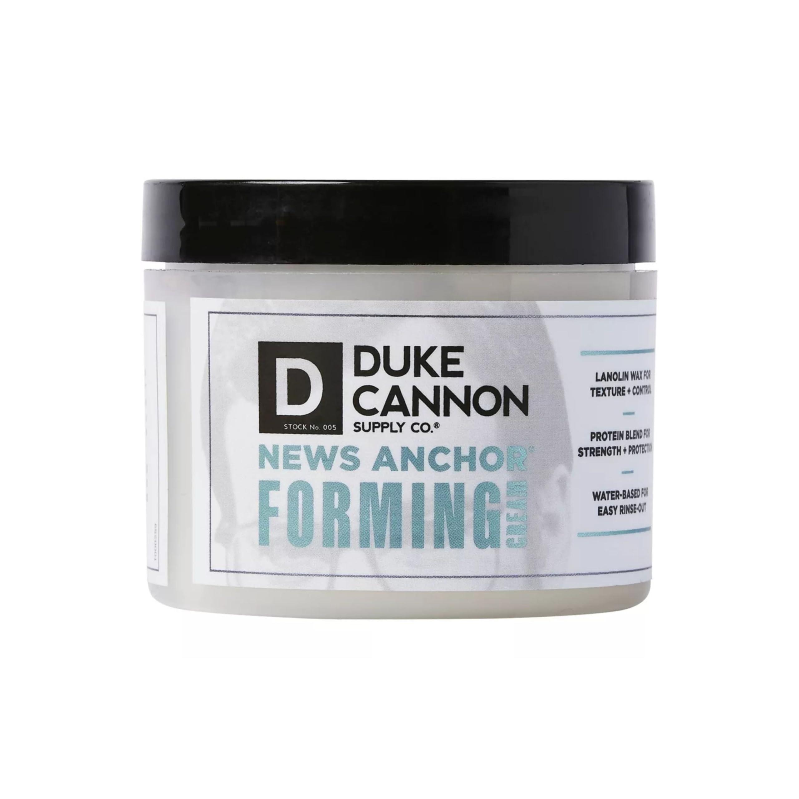 Duke Cannon Supply Co. Duke Cannon Supply Co. News Anchor Forming Cream - Medium to Strong Hold, Matte Finish, 4 oz. (Pack of 2)