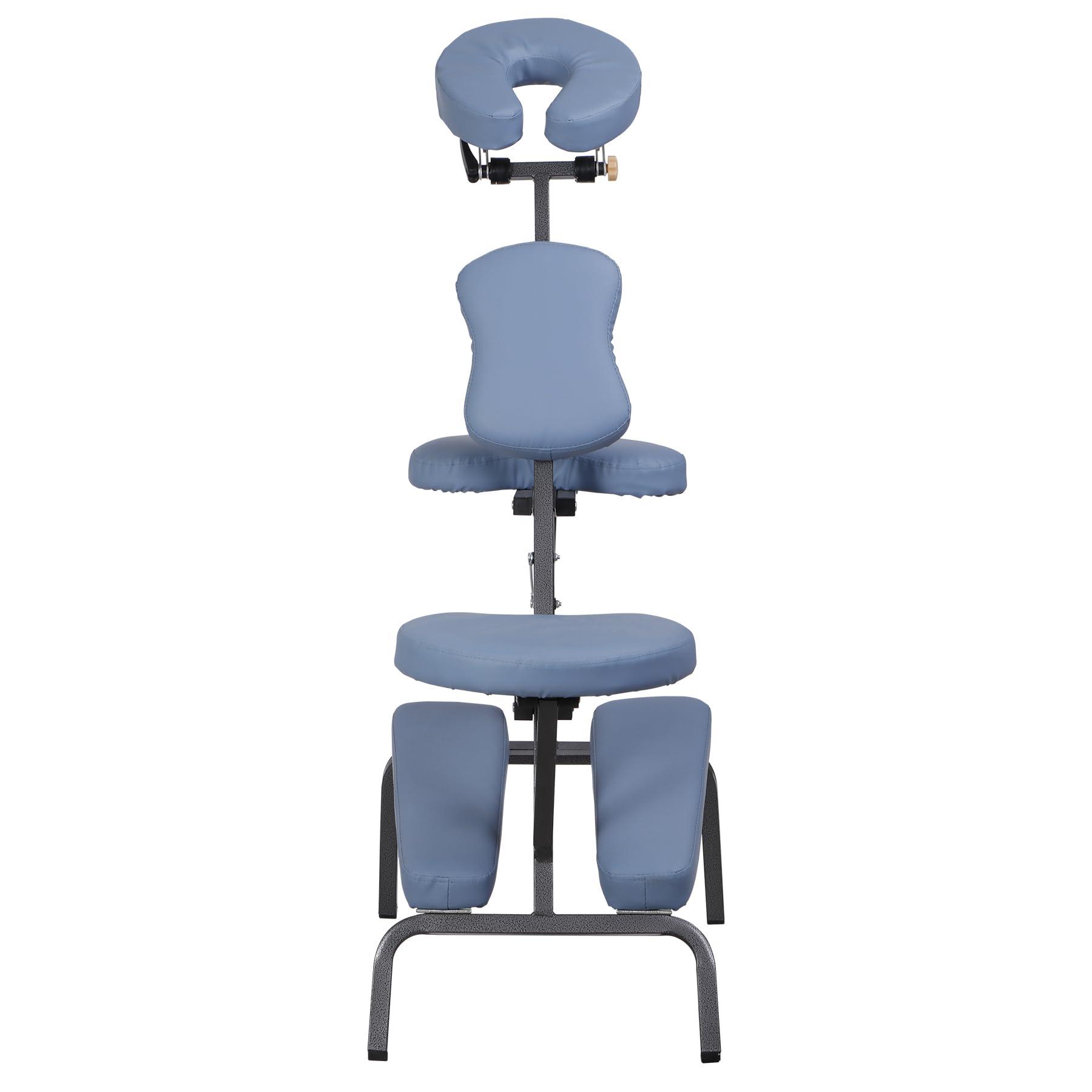 ZENY ZENY Massage Chair Portable, Tattoo Chair, 4 in Thick Foam Therapy Chair, Adjustable Spa Salon Folding Massage Chair with Face Cradle for Client, with Carring Bag