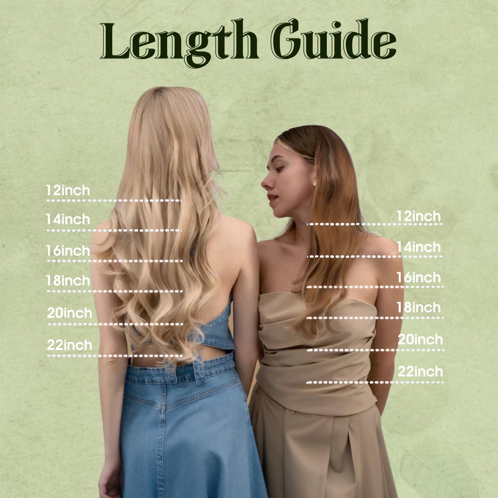 RUNATURE RUNATURE Blonde Micro Link Hair Extensions Human Hair White Blonde Microbeads Hair Extensions Remy Pre Bonded Microlink Hair Extensions Cold fusion Micro Human Hair Extensions Straight 12 Inch 40g 50