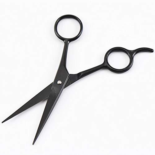 WGGTX Professional Hair Cutting Shears, Professional 4 inch black small makeup cut hair scissors nose trimmer haircut shears eyebrow cutting barber Hairdresser scissors (Color : 4 inch)