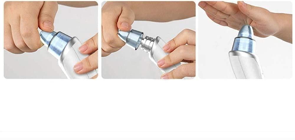 SMSOM SMSOM Blackhead Remover, Portable Blackhead Remover Vacuum-Pore Cleaner Vacuum Electric Suction Facial Comedo Acne Extractor Tool for Women & Men (White)