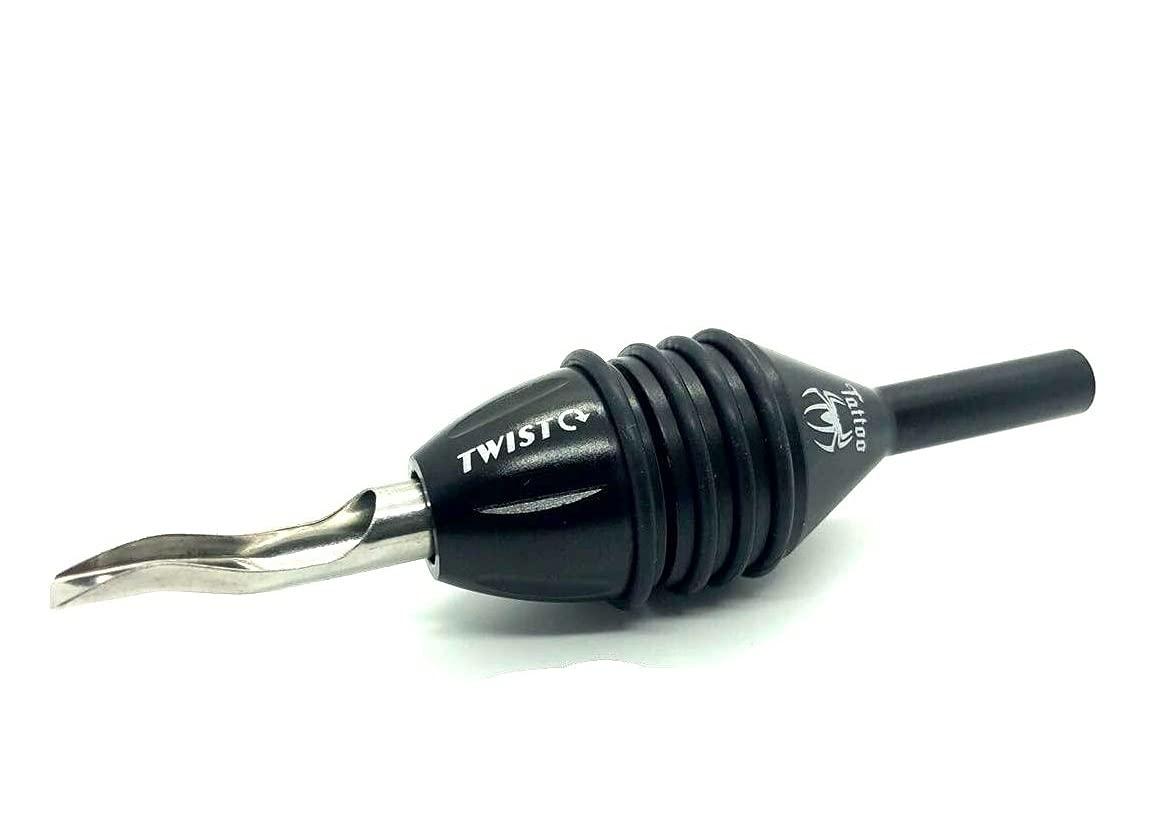 DGT Tattoo Supply Spider Self Locking Tattoo Grip 1 inch (Black)