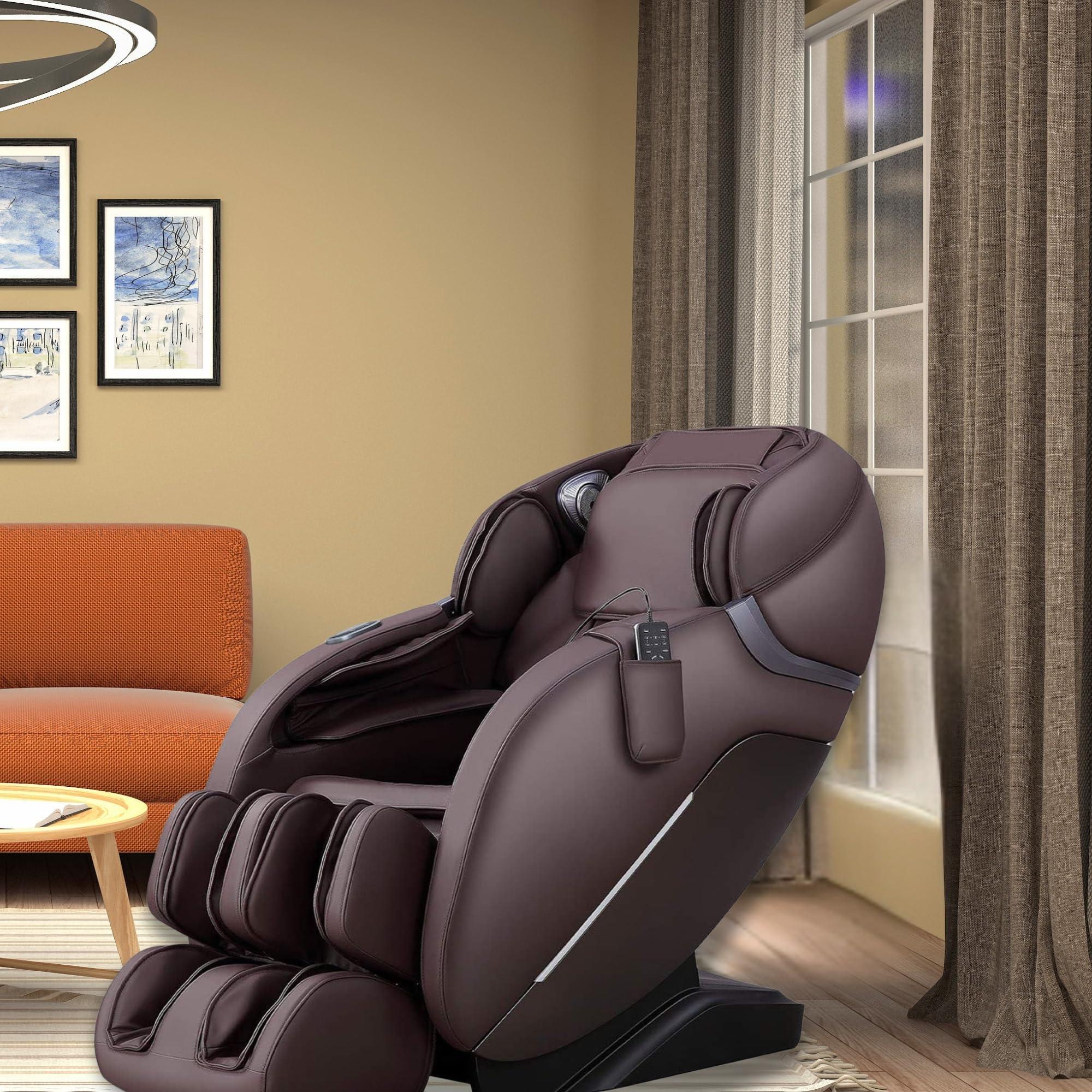 iRest iRest SL Track Massage Chair Recliner, Full Body Massage Chair with Zero Gravity, Bluetooth Speaker, Airbags, Heating, and Foot Massage