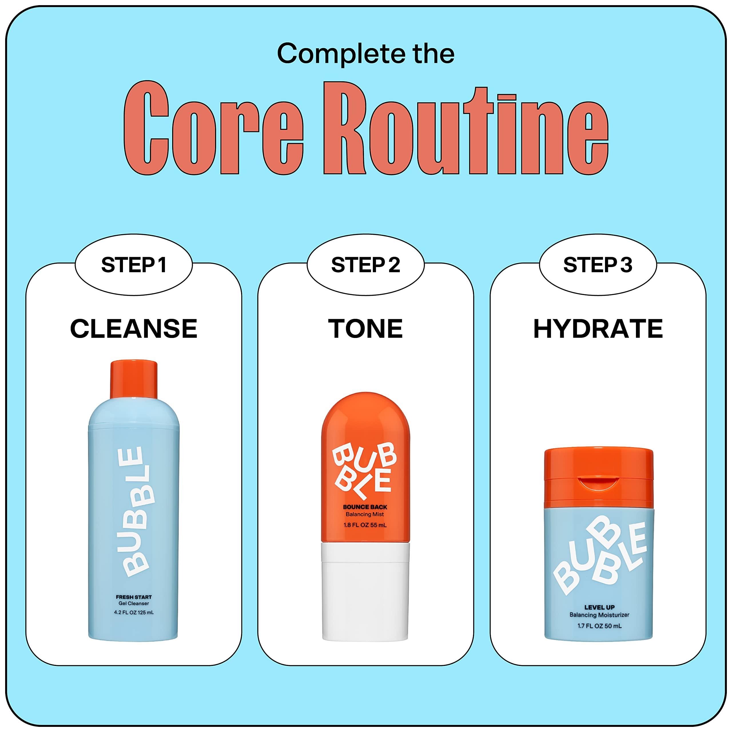 Bubble Skincare Bubble Skincare Fresh Start Gel Cleanser - Gentle Exfoliating Face Wash for Oily Skin - Formulated with Aloe Vera Juice + Caffeine to Protect and Soothe Complexion (125mL)