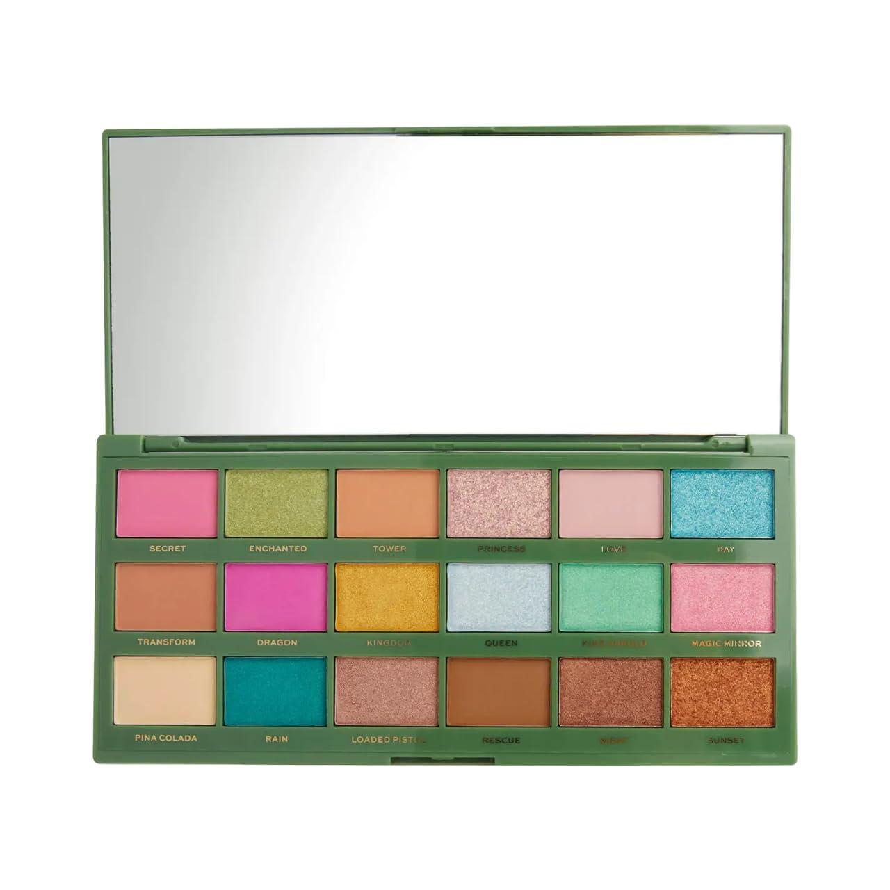 REVOLUTION BEAUTY Shrek x I Heart Revolution By Night One Way By Day Another Shadow Palette