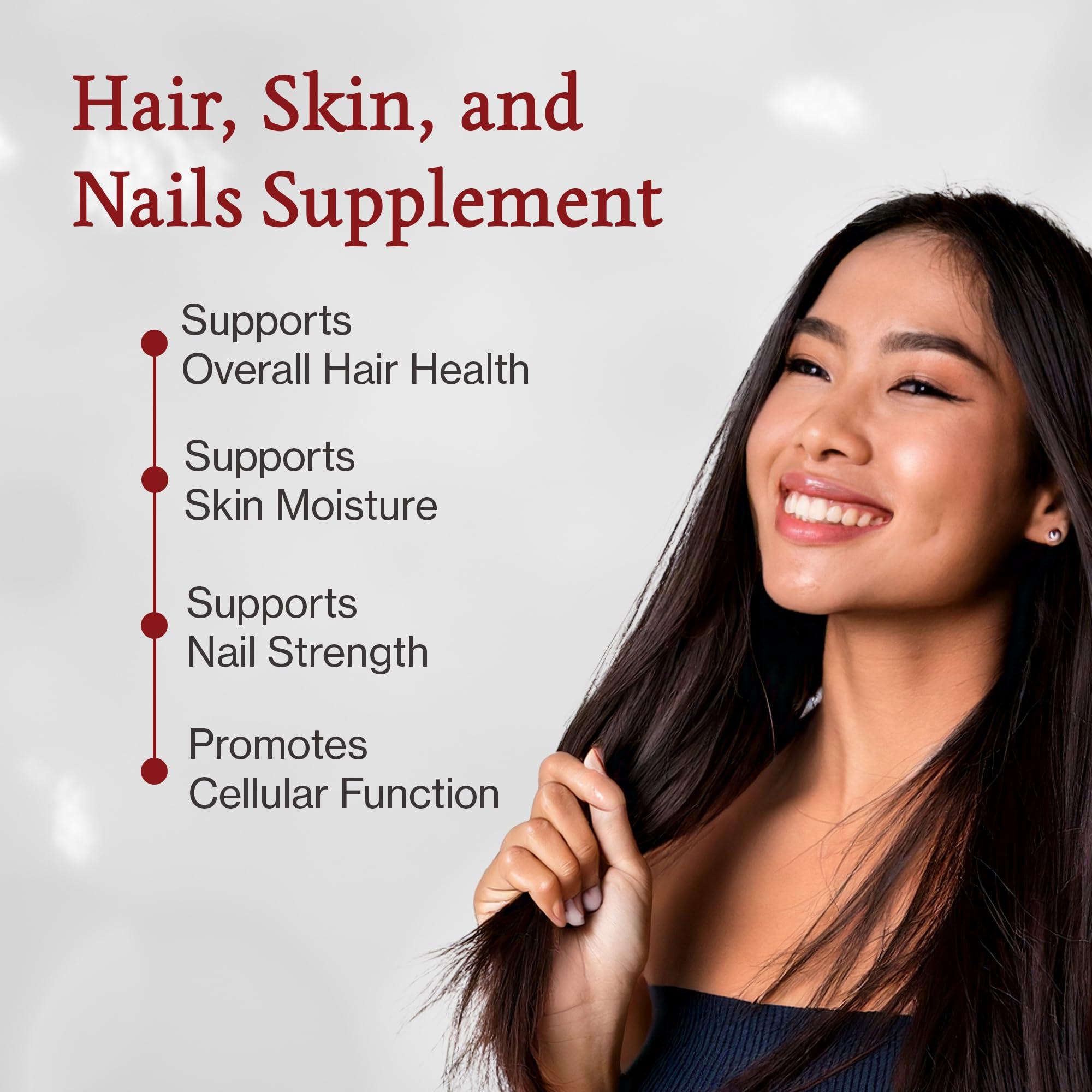 Quantum Nutrition Quantum Nutrition Labs Hair Skin and Nails - Keratin Supplement, Hair Growth Supplement for Women & Men with Magnesium, Calcium, Beauty from Within for Hair, Skin and Nails - 60 Vegetarian Capsules