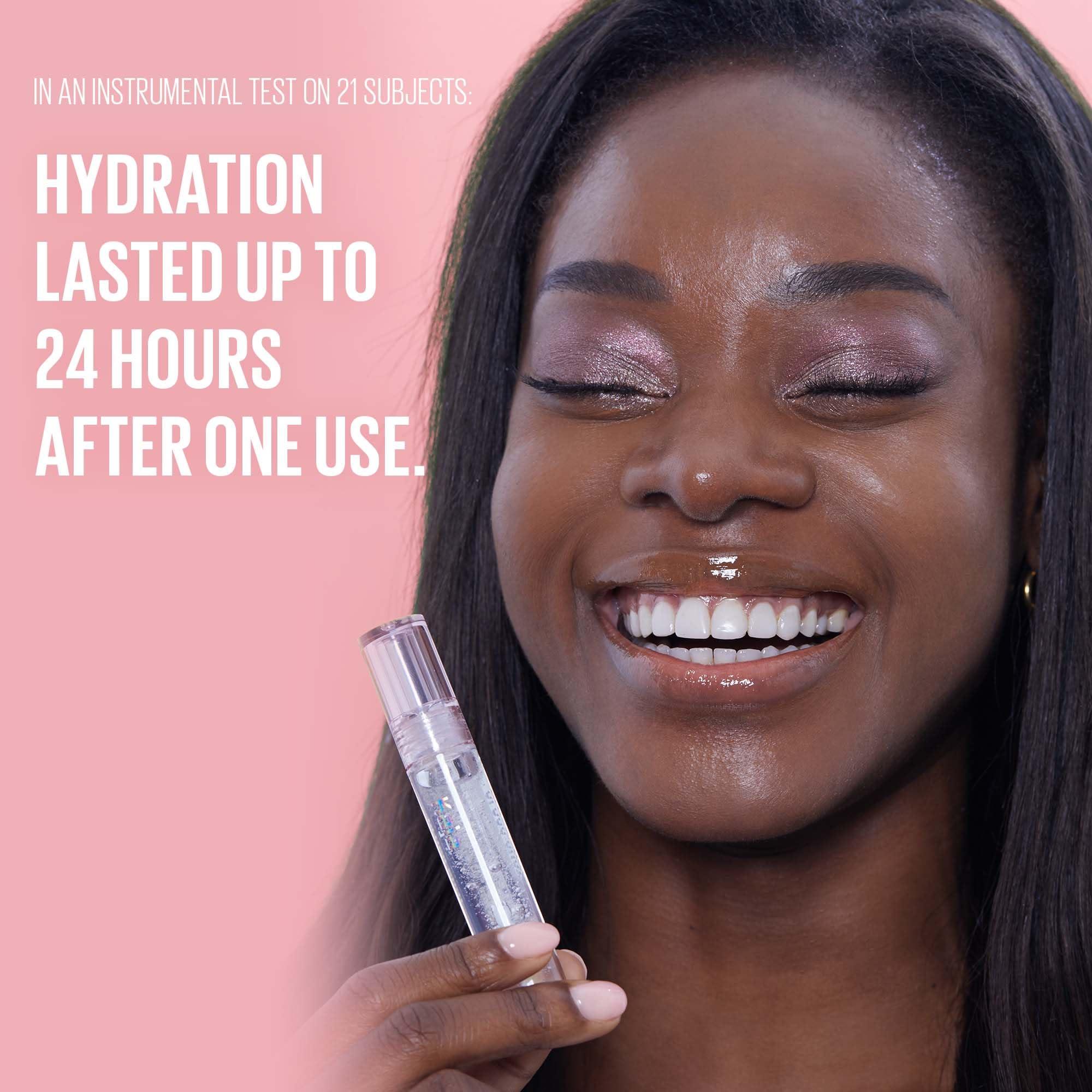 Kaja Kaja Lip Balm - Gloss Shot 01 Crystal Clear | High Shine, Non-Sticky, with Jojoba Oil, Sheer, Hydrating, Juicy, Plumper Looking, Non-irritating, Shea Butter, Nourishing Treatment, 0.14 FL Oz