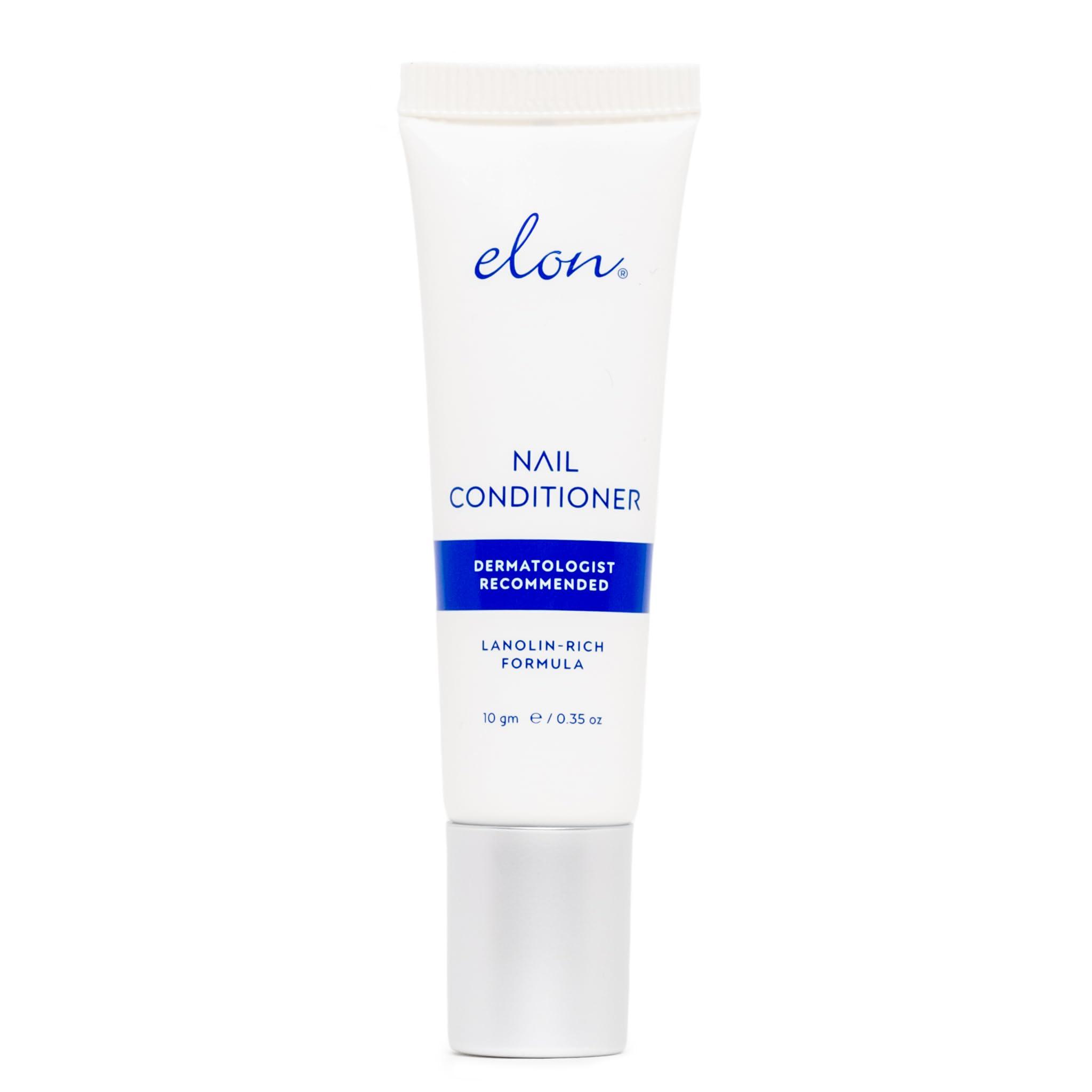 Elon Elon Lanolin-Rich Nail Conditioner, Strengthens Nails & Protects Cuticles, Recommended by Dermatologists & Podiatrists (10g tube)