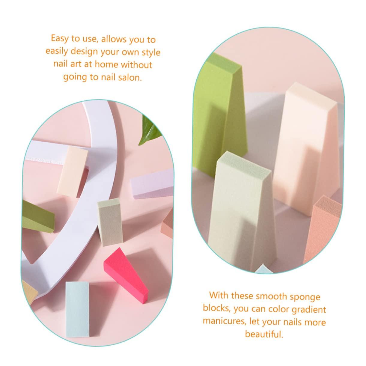 Beavorty Beavorty 5sets Finger Sponge Daubers Set for Nail Art Sponges Nail Smudging Gradient Sponge Soft Sponges for Manicure Art Tools 24pcs*5