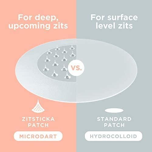 ZitSticka ZitSticka Extra Strength Killa Acne Patches for Face - World\'s Most Potent Pimple Patch with Fast-Acting Microdarts - Starts Working within 2 Hours for Deep, Early-Stage Zits & Blemish - 4 Count