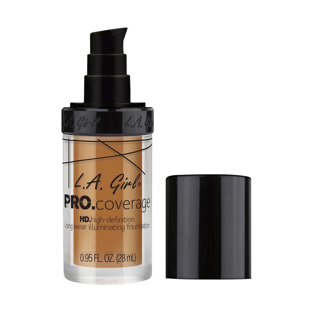 L.A. Girl L.A. Girl Pro Coverage Liquid Foundation, Bronze, 0.95 Fl Oz