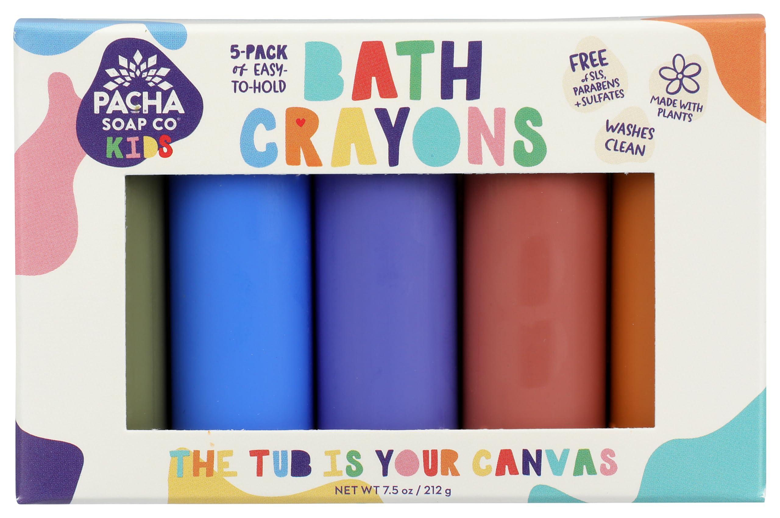 Pacha Soap Co PACHA SOAP Rainbow Assortment Bath Crayons, 7.5 OZ