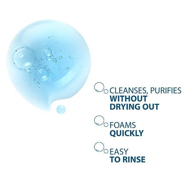 Ducray Ducray Keracnyl Foaming Gel 400ml Face and Body Hygiene of Oily Skins with Acne Tendency (Packed of 2)