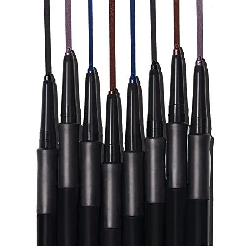 LAURA GELLER NEW YORK LAURA GELLER NEW YORK INKcredible Precise Gel Waterproof Smudge-proof Eyeliner Pencil with Built in Sharpener, Deep Purple + Blackbird (2 PC)