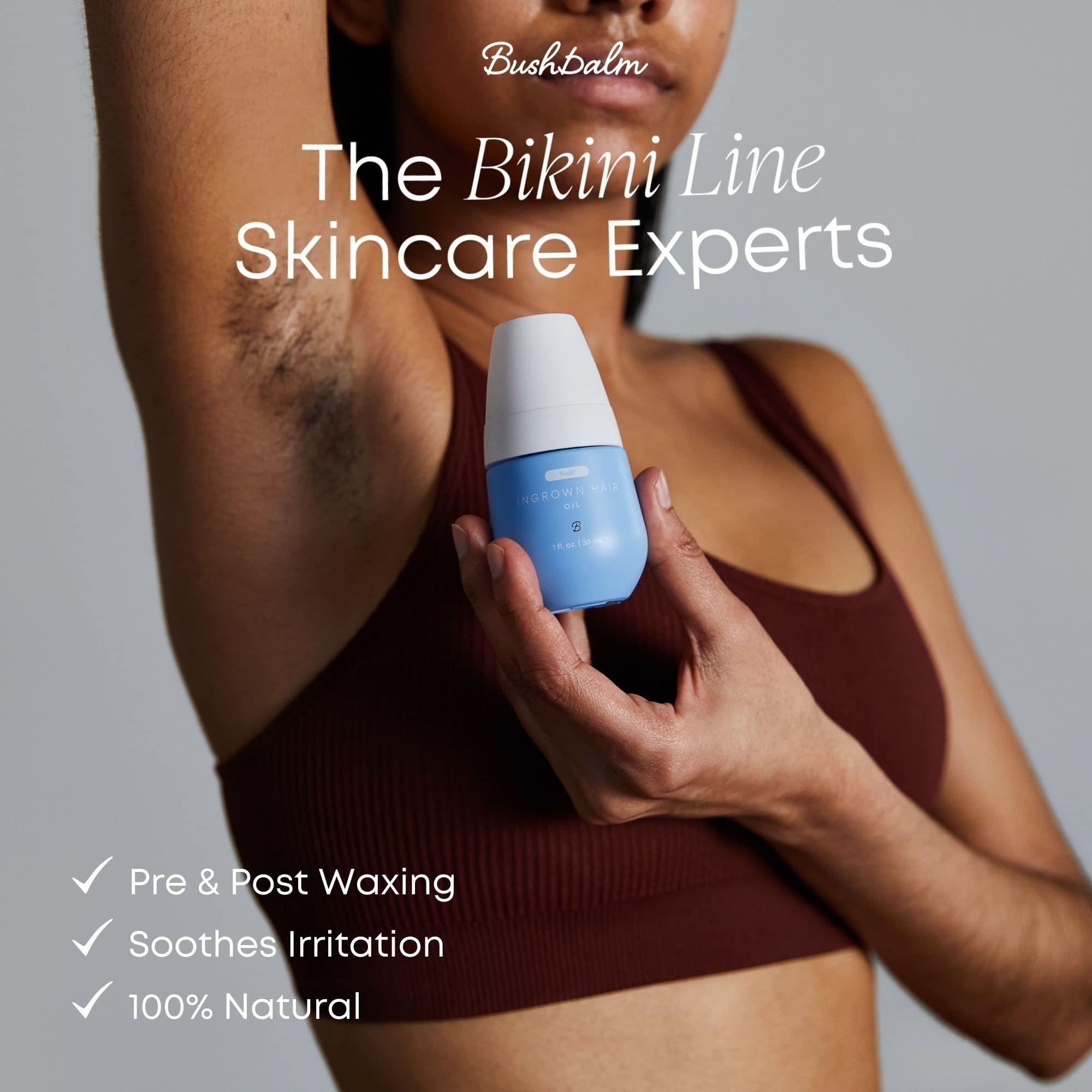 Bushbalm Bushbalm Ingrown Hair Oil - Helps with Ingrown Hair, Underarm Bumps, Soothes Skin, Razor Bumps and Post Shave Redness, 30 ml - Nude Oil