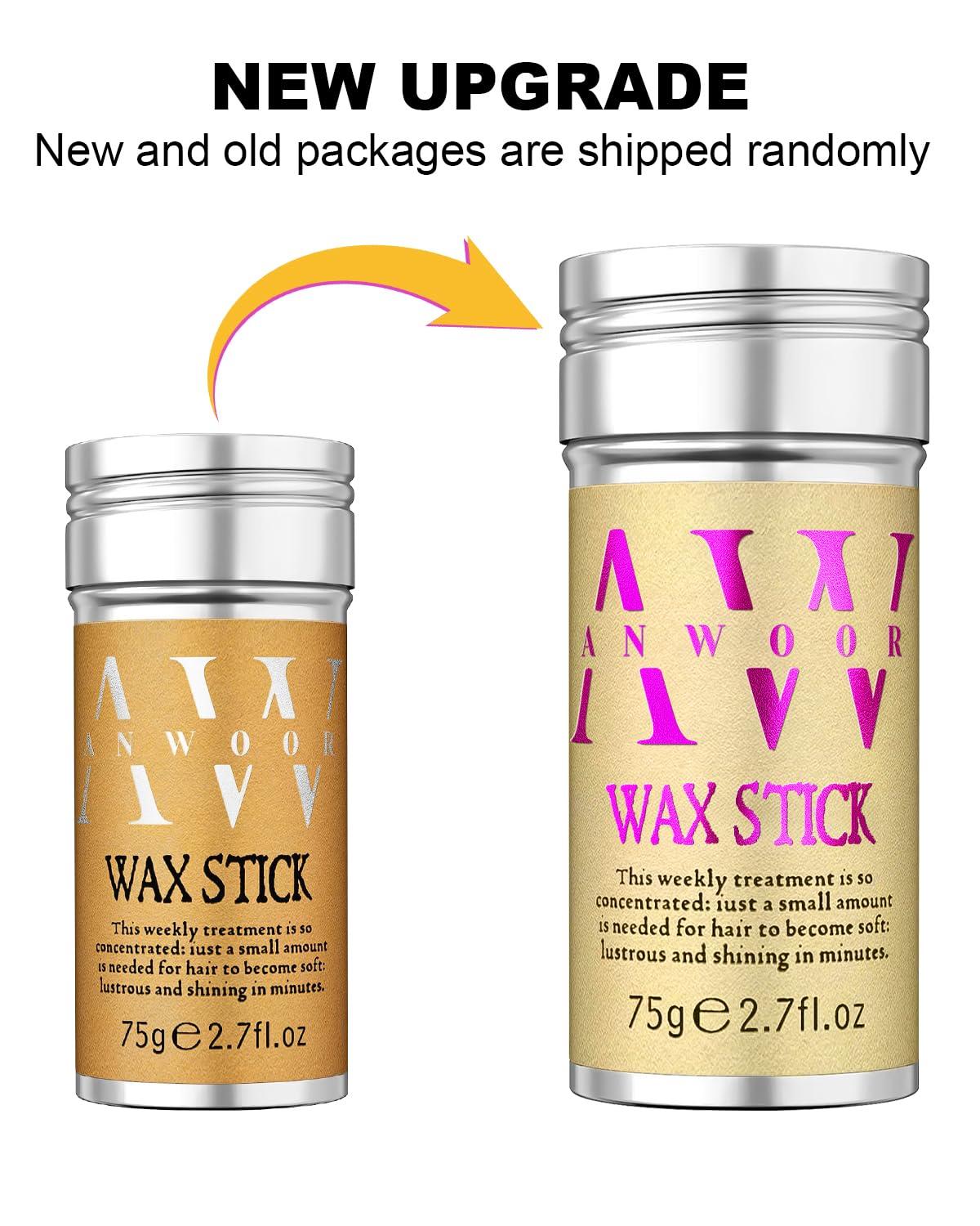 AnWoor Hair Wax Stick, Wax Stick for Hair Flyaways Kids & Women Hair Accessories for Women Girls Hair Bun Maker for Kids Hair Slick Stick Baby Hair Gel Stick Kids Hair Products Hair Smoothing Stick