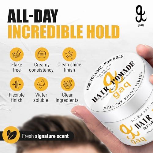 G GAQ Gaq Hair Pomade (medium hold) Flake Free, Sweet berries Scent,