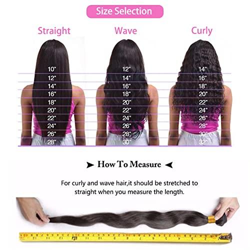 Beauty Queen Beauty Queen Body Wave Bundles Human Hair Short Hair 3 bundles (10 12 14 Inch) 10A Grade Brazilian Hair Bundles 100% Unprocessed Weave Bundles Human Hair Natural Black Hair Extensions For Women
