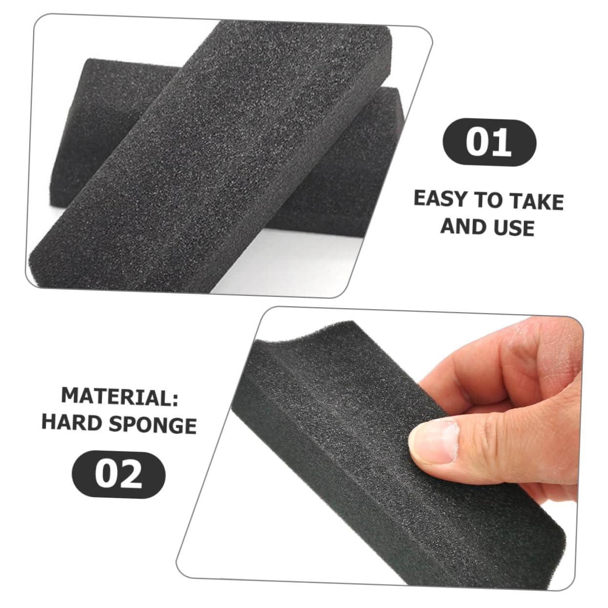 NOLITOY 3pcs Sponge Hair Catcher Beard Men Black NOLITOY