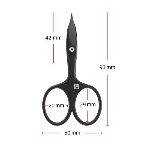 ZWILLING ZWILLING Beauty TWINOX Nail Scissors and Cuticle Scissors, 2-in-1 Scissors for Precise Cutting, Durable Stainless Steel Manicure Scissors, Matte Black, Premium Nail Care, 90 mm