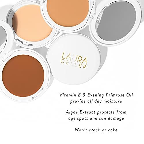 LAURA GELLER NEW YORK LAURA GELLER NEW YORK Timeless Skin Cream Compact Foundation, Medium to Full Coverage, Golden Medium 300