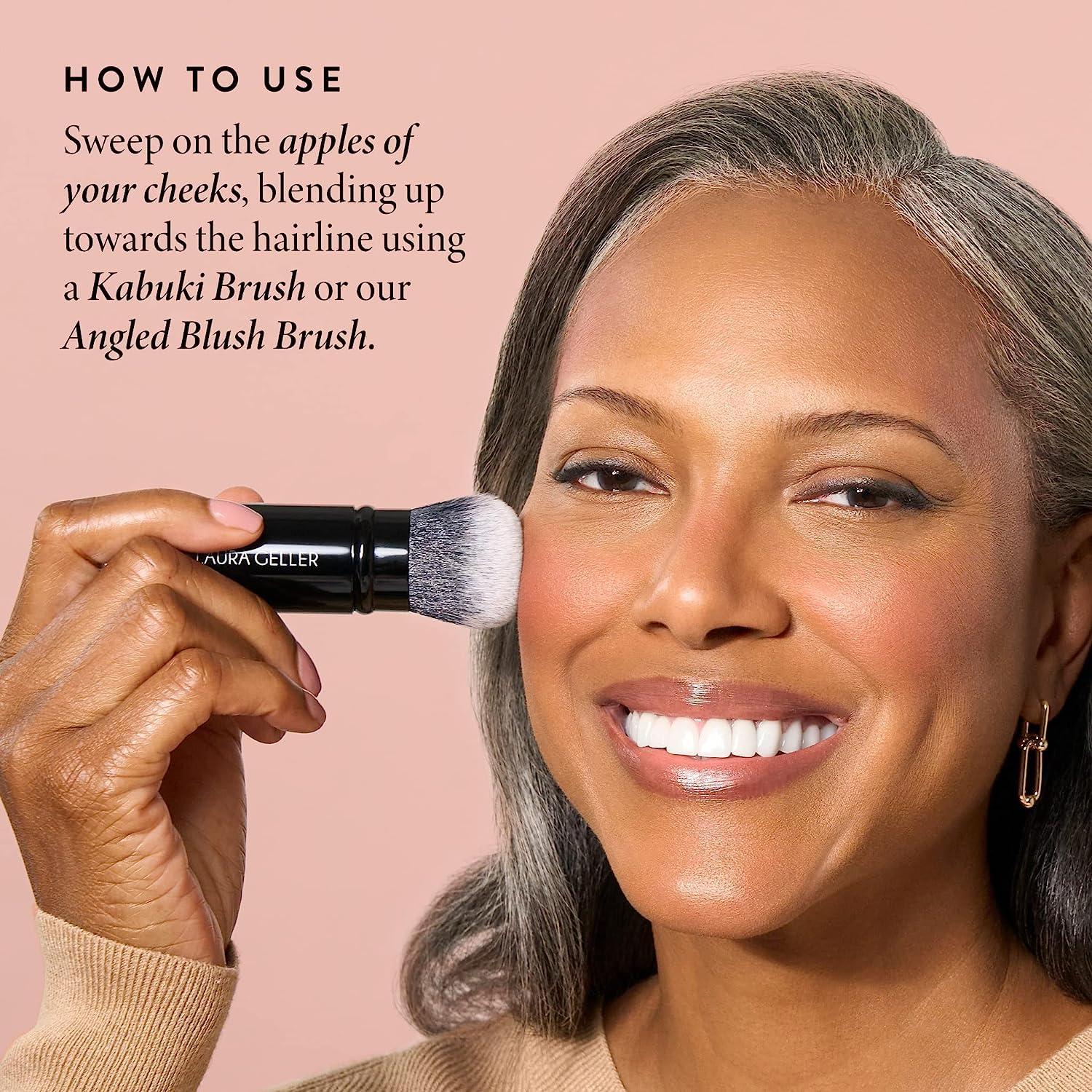 LAURA GELLER NEW YORK LAURA GELLER NEW YORK Baked Blush-n-Bronze Marbleized 2-in-1 Sculpting Bronzer Blush - Earthy Bronze - Contour Face with a Radiant Flush