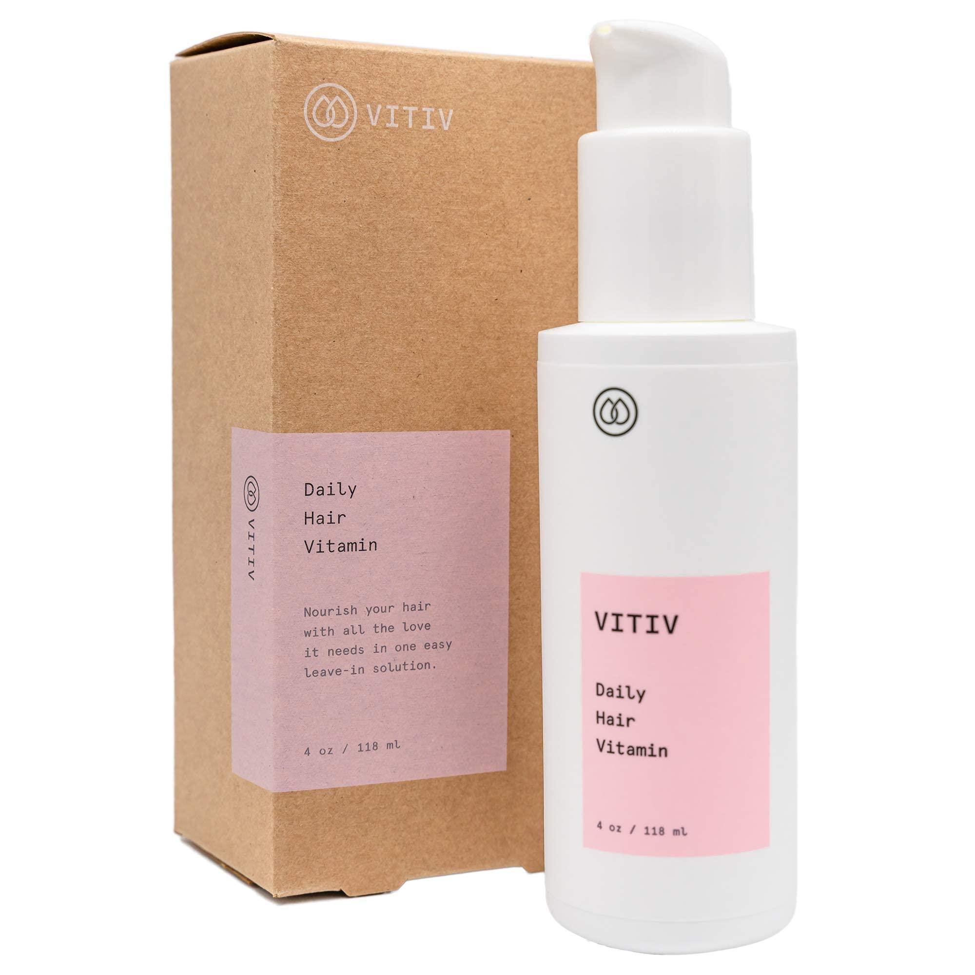 VITIV VITIV Leave In Conditioner 4oz - Nourishing Vitamins for Your Hair and Scalp - All Natural, Silicone Free, Vegan - Made for all hair types - Includes Comb