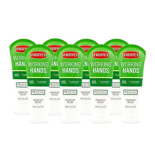 O'Keeffe's O\'Keeffe\'s K0290004-8 Working Hands Hand Cream Tube (8 Pack), 3 oz