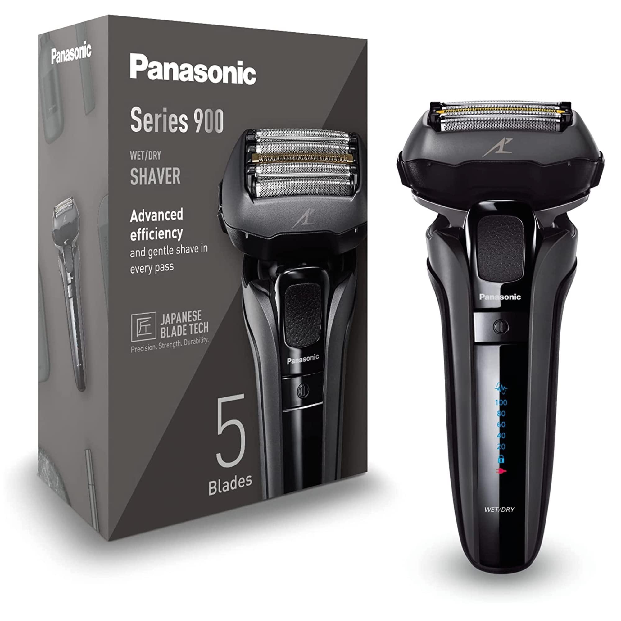 Panasonic Panasonic ES-LV6U Series 900 Premium Wet/Dry Electric Shaver 5-Way Shaving Head with Linear Motor, Black