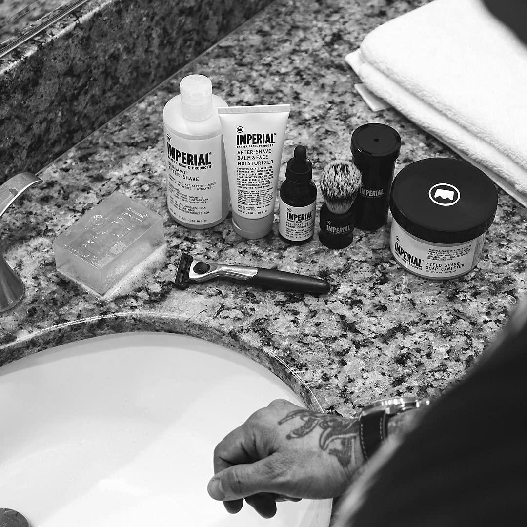 Atlas Supply Chain Consulting Services Imperial Barber Grade Products Matte Pomade Paste Light-Medium Hold, Natural, No-Shine Finish, Non-Greasy, Add Volume - 5 oz