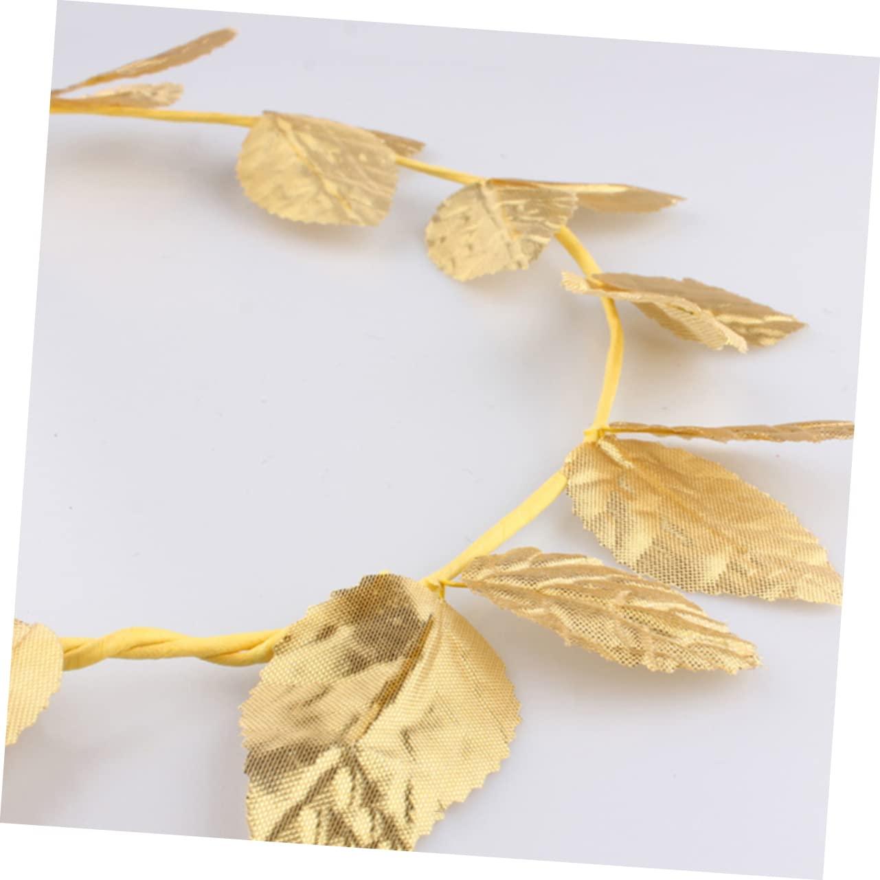 SHERCHPRY SHERCHPRY 3pcs Goddess Accessories Greek Goddess Costume Girls Leaf Ring Goddess Headpiece Leaf Head Hoop Goddess Hair Jewelry Crowns for Women Prom Headpiece Garland Tiara Gold Leaf Apparel