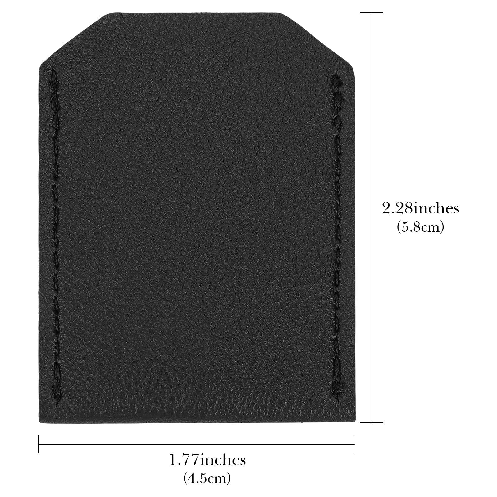 Linkidea Linkidea 4 Pack Safety Razor Head Protector Cover, Shaving Travel Cover Handmade, Double Edge Safe Shaver Travel Accessories (Black)