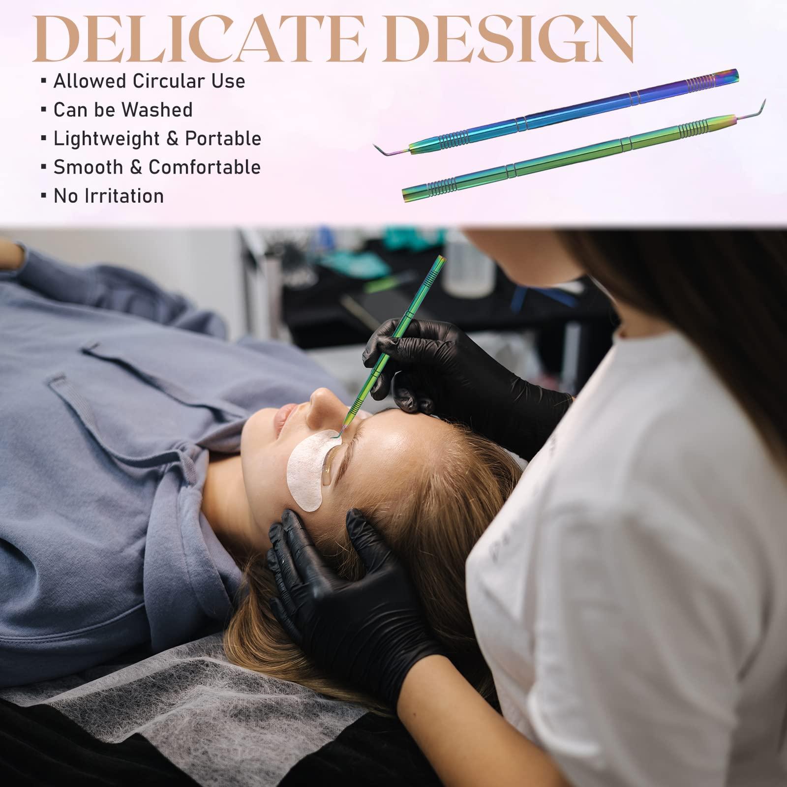 Cross Edge Corporation Multi Stainless Steel Easy Lift Lash Tool Lift Perm Tool, Tint Tool, Eyelash Lift Perm Applicator, Eyelash Lift Lash Separator Tool with Separating & Comb Makeup Beauty Tool for Lash Grafting