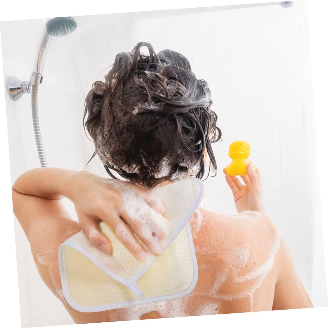 minkissy minkissy 2sets Japanese Towels Bath Exfoliating Massage Back Towel Exfoliating Washcloth Long Body Scrubbing Towels Bathing Towel Bath Scrubbers Soft Sturdy 5pcs*2