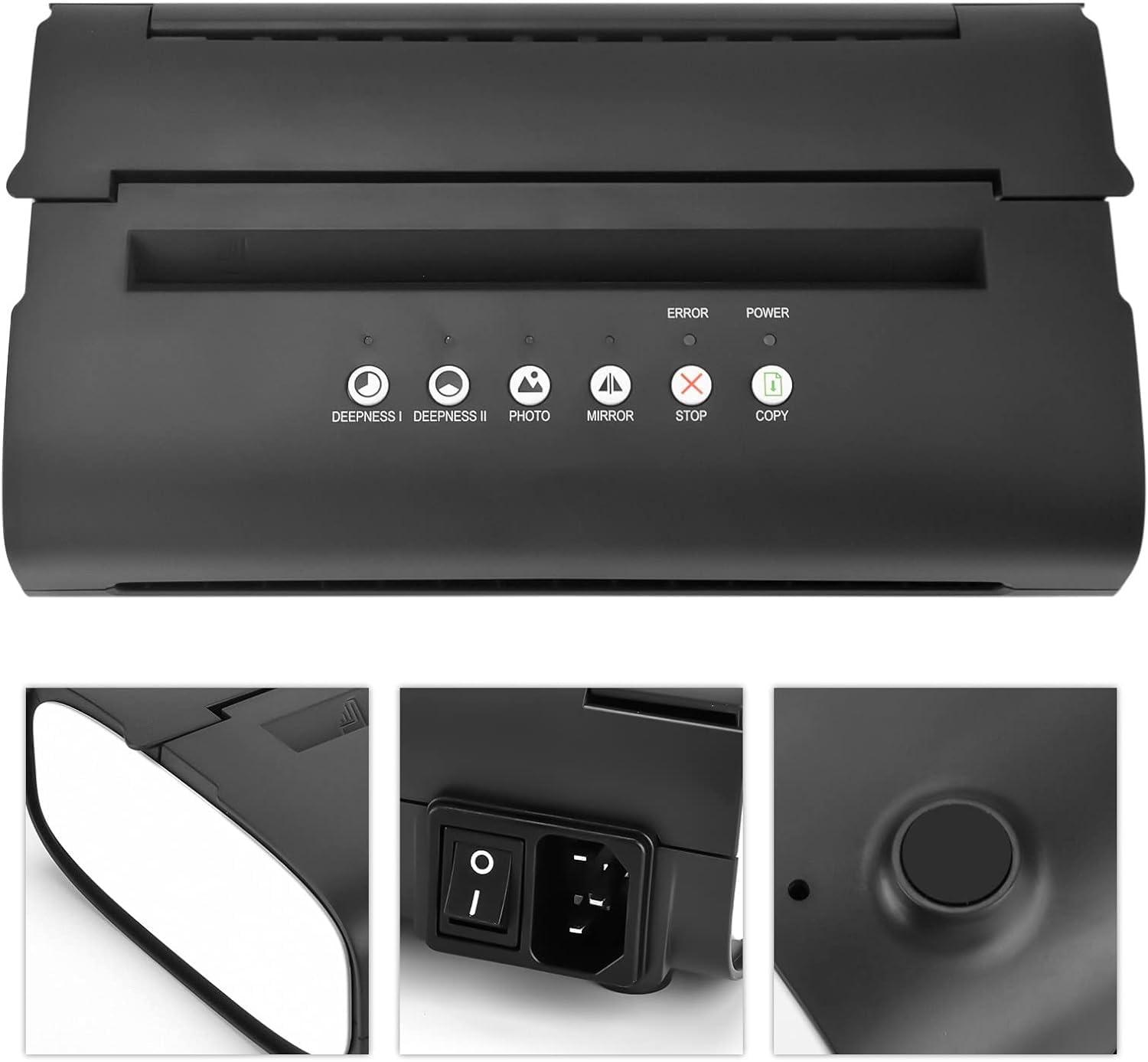 HDCCDM HDCCDM Portable Tattoo Stencil Printer, Tattoo Transfer Thermal Copier Machine, Rechargeable Mini Printer 2023 Update Version, Compatible for iOS Phone