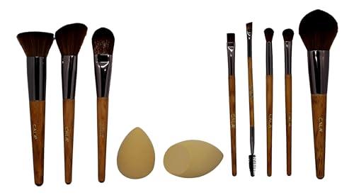 Cala Cala Brush Set Total Face Rustic bliss 10 piece Rstic Bliss Cala