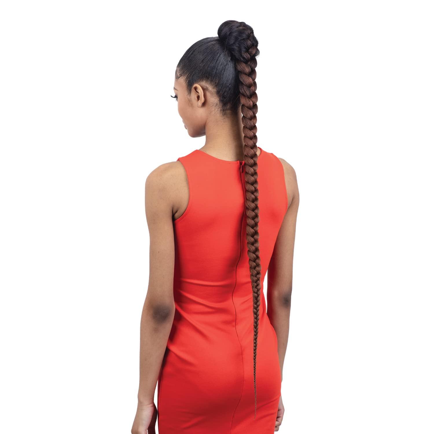 FREE TRESS FREE TRESS Equal Weave Drawstring Ponytail Pre-Stretched Braided Ponytail 38\'\' (OTCOPPER)